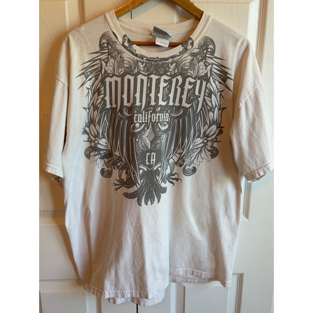 California Classics Monterey California Graphic T-Shirt White XL Eagle Crest